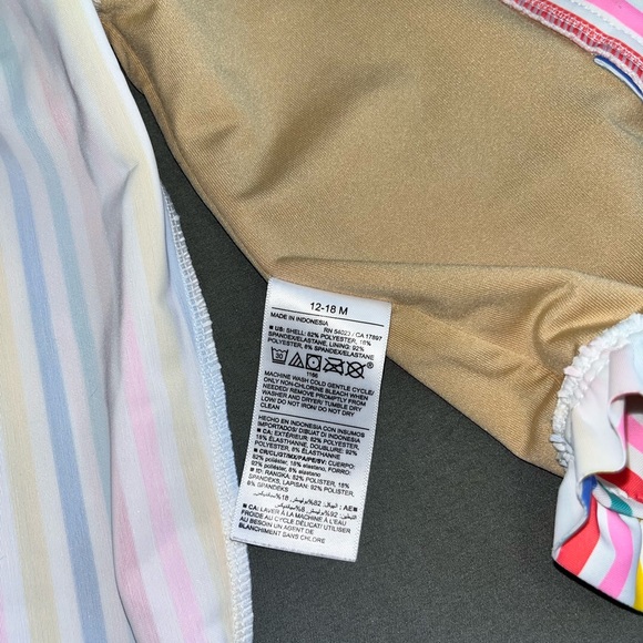 Baby girl rainbow swimsuits bundle size 12-18M - Picture 9 of 16